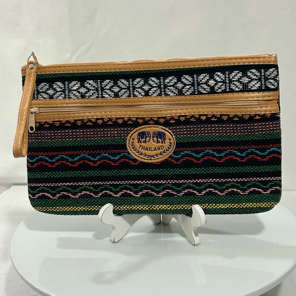 Thailand Embroidered Multicolor Wristlet